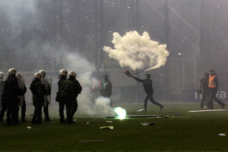 Illustration for article titled Greek Soccer League Game Postponed After Fan Riot